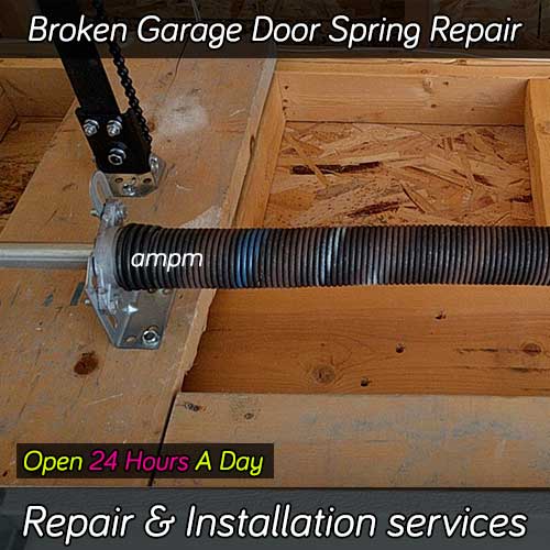 Garage door spring repair services